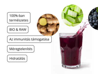 Aloe Vera Immunity gél péppel, BIO RAW - Étrend-kiegészítő - 4