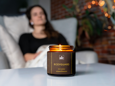 Bodyguard – sojų žvakė - 100 % gryna ir natūrali aromaterapinė sojų žvakė - 4
