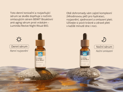 Bioaktivní tonizační sérum s anti-pigment efektem pro sjednocenou pleť – Luminéa Glow Morning Ritual BIO - Holistická kosmetika - 4