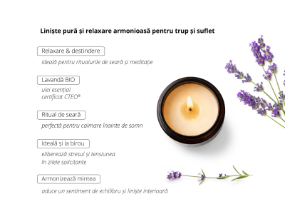 Lavandă – lumânare de soia -  - 4