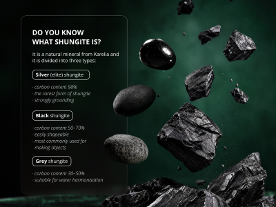 Shungite pebbles 6-8 cm - natural water harmonizer - Mineral stone - 3