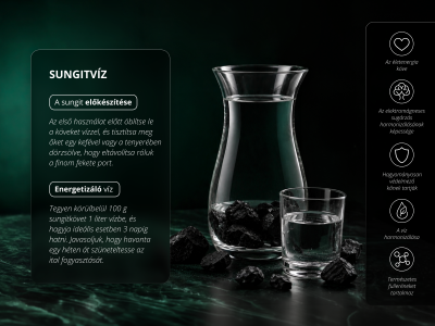 Sungit kavicsok 6-8 cm - TERMÉSZETES VÍZHARMONIZÁLÓ - Ásványok - 4