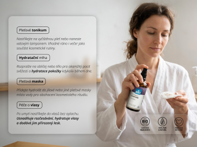 Hydrolát z meduňky, BIO - 100% PŘÍRODNÍ HYDROLÁT - 10