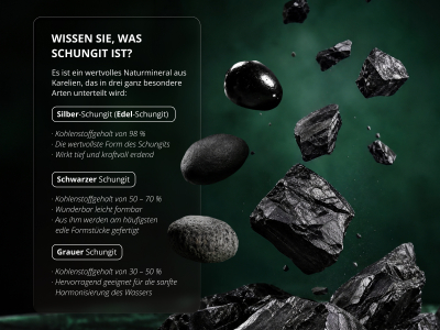 Massagematte mit Schungit - Mineral - 5