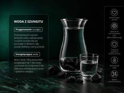 Piramida szungitowa, niepolerowana - Minerał - 7