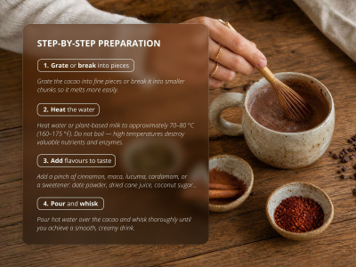 Ceremonial Cacao Premium, BIO RAW - Superfood - 5