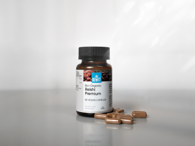 Reishi Premium, Organic (≥ 30% Beta-Glucans) - Food supplement. Dual extract of organic reishi fruiting bodies. - 10