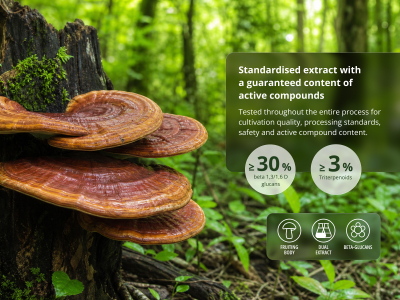 Reishi Premium, Organic (≥ 30% Beta-Glucans) - Food supplement. Dual extract of organic reishi fruiting bodies. - 4