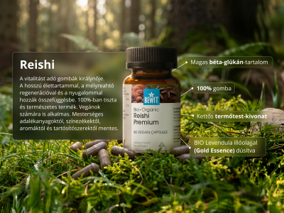 Reishi Premium, BIO (≥ 30% béta-glükán) - Étrend-kiegészítő. Reishi termőtestek kettős kivonata BIO minőségben. - 4