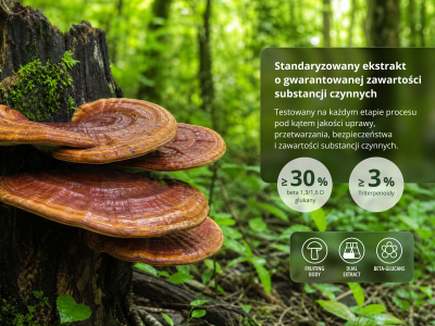 Reishi Premium, BIO (≥ 30 % beta-glukanów) - Suplement diety. Podwójny ekstrakt z owocników reishi w jakości BIO. - 5