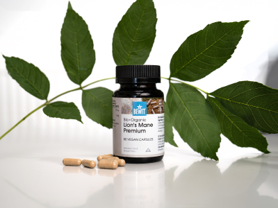 Lion´s Mane Premium, BIO (≥30 % betaglucani) - Supliment alimentar. Extract dual din corpul fructifer al ciupercii Lion's Mane, de calitate BIO. - 10