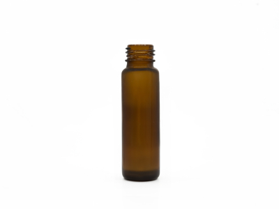 Roll-on flakon 5 ml – matt barna, ezüst kupak -  - 2