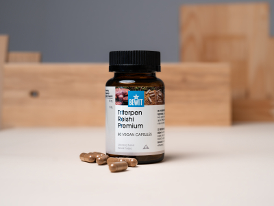 Reishi Triterpene Premium (≥ 10% triterpenoids) - Food supplement, dual extract from fruiting bodies - 8