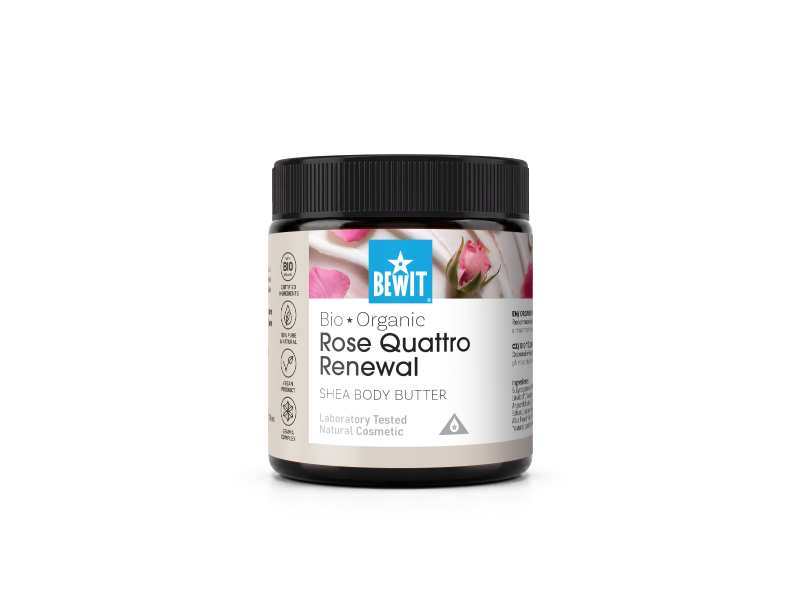 BEWIT Ružičasti maslac za tijelo s shea efektom Quattro Rose Renewal BIO