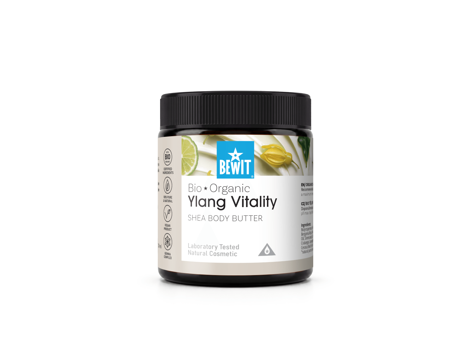 BEWIT Shea maslac za tijelo Ylang Vitality, ORGANSKI