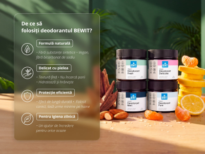 Deodorant natural Fresh - Deodorant solid cremos cu uleiuri esențiale CTEO® - 3