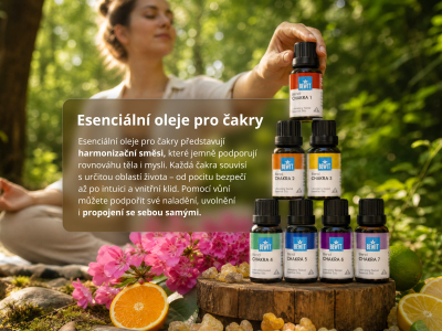 Chakra 1 esenciální olej - 100% čistá a přírodní směs CTEO® esenciálních olejů - 3