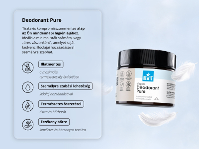 Pure természetes dezodor - Szilárd krémdezodor CTEO® illóolajokkal - 2
