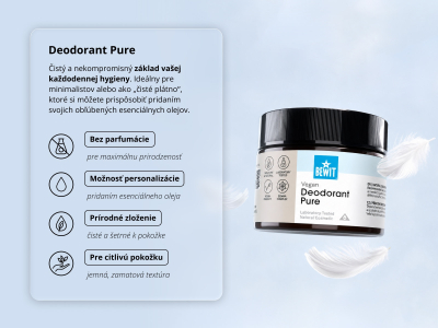 Prírodný dezodorant Pure - Tuhý krémový deodorant s CTEO® esenciálními oleji - 2