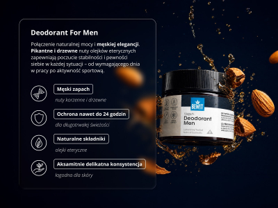 Naturalny dezodorant For Men - Dezodorant w kremie z olejkami eterycznymi CTEO® - 2