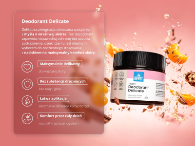 Naturalny dezodorant Delicate - Dezodorant w kremie z olejkami eterycznymi CTEO® - 2