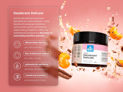 Prírodný dezodorant Delicate - Tuhý krémový dezodorant s CTEO® esenciálnymi olejmi - 2