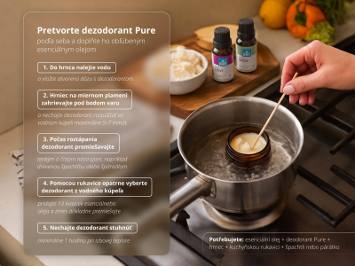 Prírodný dezodorant Pure - Tuhý krémový deodorant s CTEO® esenciálními oleji - 5