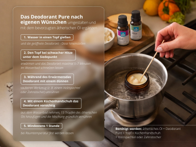 Natürliches Deodorant Pure - Festes Deocreme mit CTEO® ätherischen Ölen - 5
