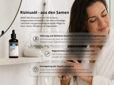 Rizinusöl - aus Samen BIO - 100% natürliches Kosmetiköl - 5