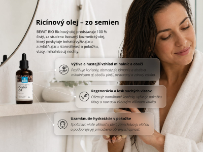 Ricínový olej – zo semien BIO - 100 % prírodný kozmetický olej - 5