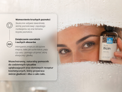 Olej rycynowy - z nasion - 100% naturalny olejek kosmetyczny - 6