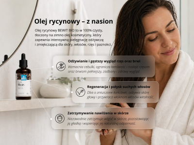 Olej rycynowy - z nasion - 100% naturalny olejek kosmetyczny - 5