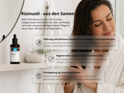Rizinusöl - aus Samen - 100% natürliches Kosmetiköl - 5
