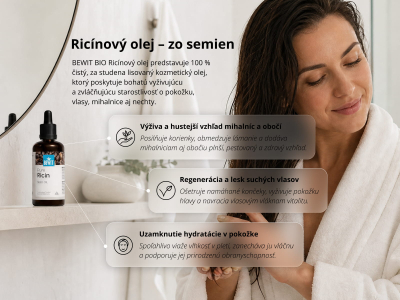 Ricinový olej, ze semen - 100% přírodní kosmetický olej - 5