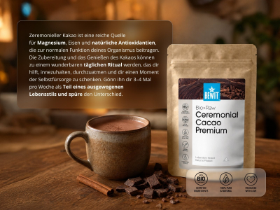 Zeremonieller Kakao Premium, BIO RAW - Supernahrungsmittel - 6