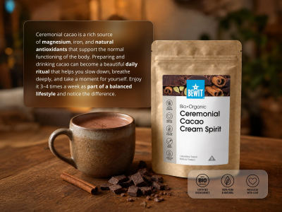Ceremonial Cacao Cream Spirit, Organic - Superfood - 5