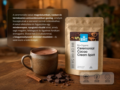 Ceremoniális kakaó Cream Spirit, BIO - Szuperélelmiszer - 5