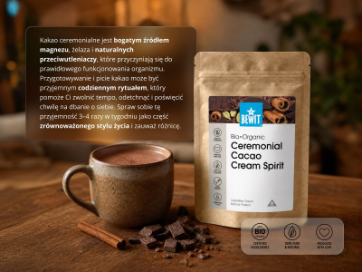 Kakao ceremonialne Cream Spirit, BIO - Superfood - 5
