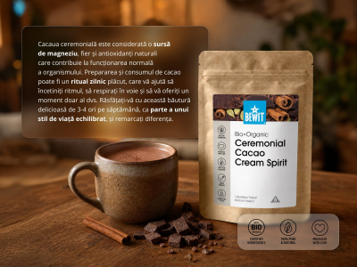 Cacao ceremonial Cream Spirit, BIO - Superaliment - 5