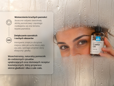 Olej rycynowy - z nasion BIO - W 100% naturalny olej kosmetyczny - 6