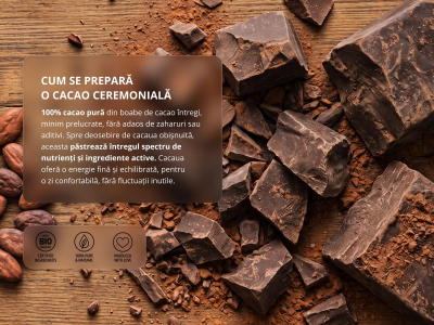 Cacao ceremonială Premium, BIO RAW - Superaliment - 4