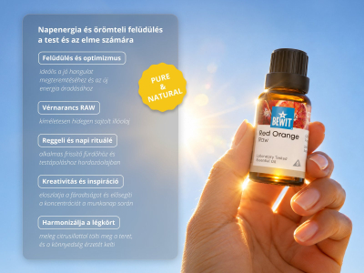 RAW Vörös narancs illóolaj - 100%-os tisztaságú és természetes CTEO® illóolaj - 4