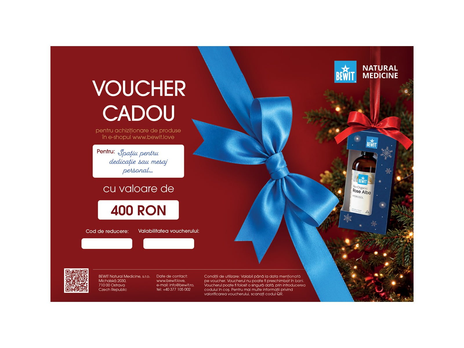 Voucher cadou electronic de Crăciun - 400 RON