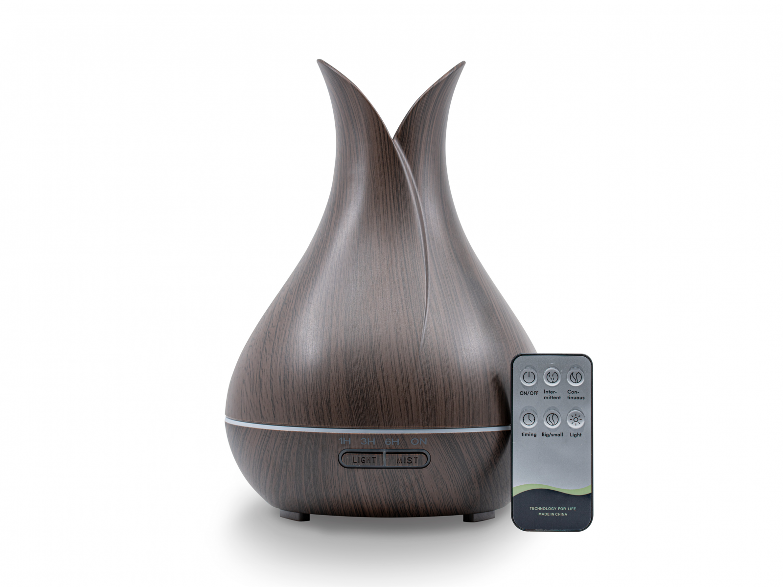 Aroma diffuser CARAFE 400 RC, dark wood, with remote control