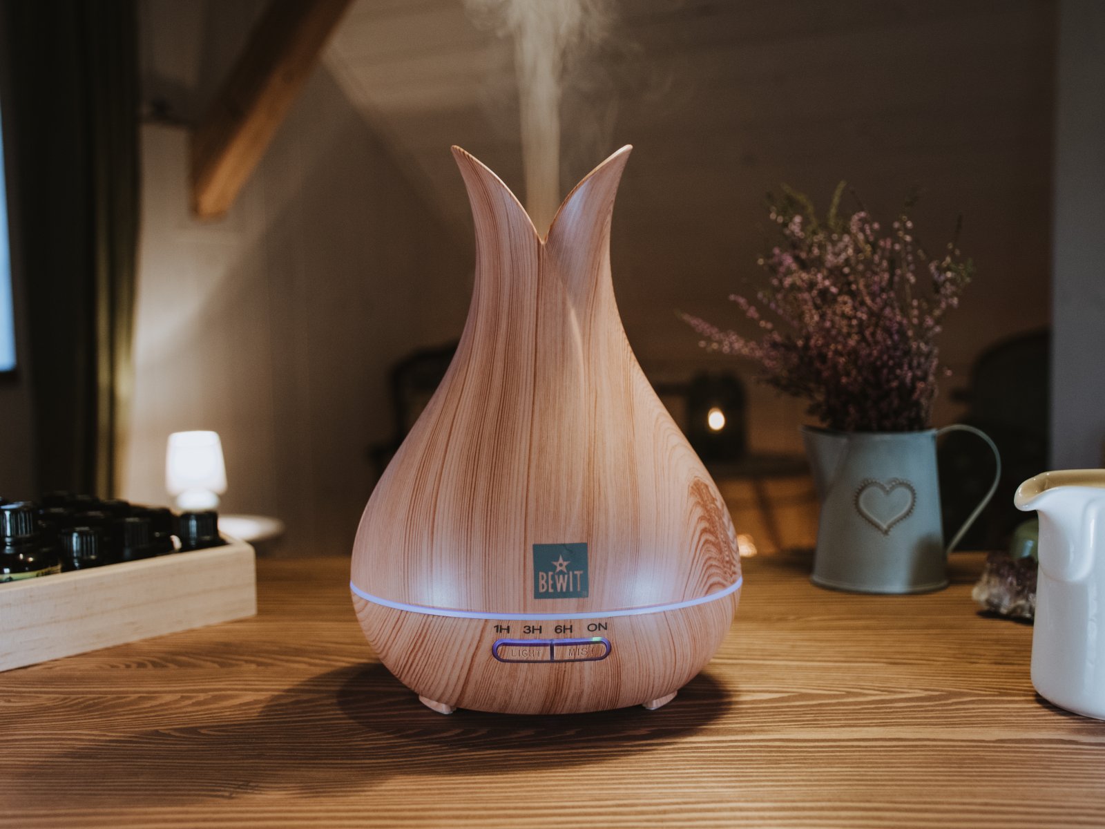 Aroma diffuser CARAFE 400 RC, light wood, with remote control - Ultrasonic diffuser - 6