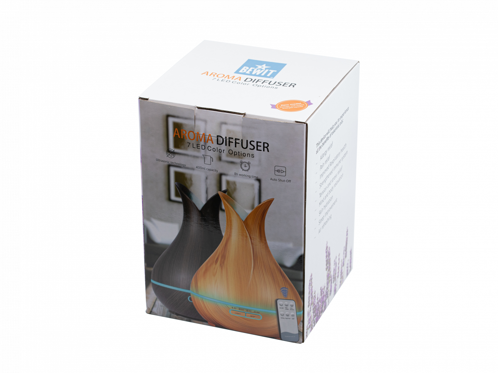 Aroma difusser CARAFE 400, light wood, with remote control -  - 4