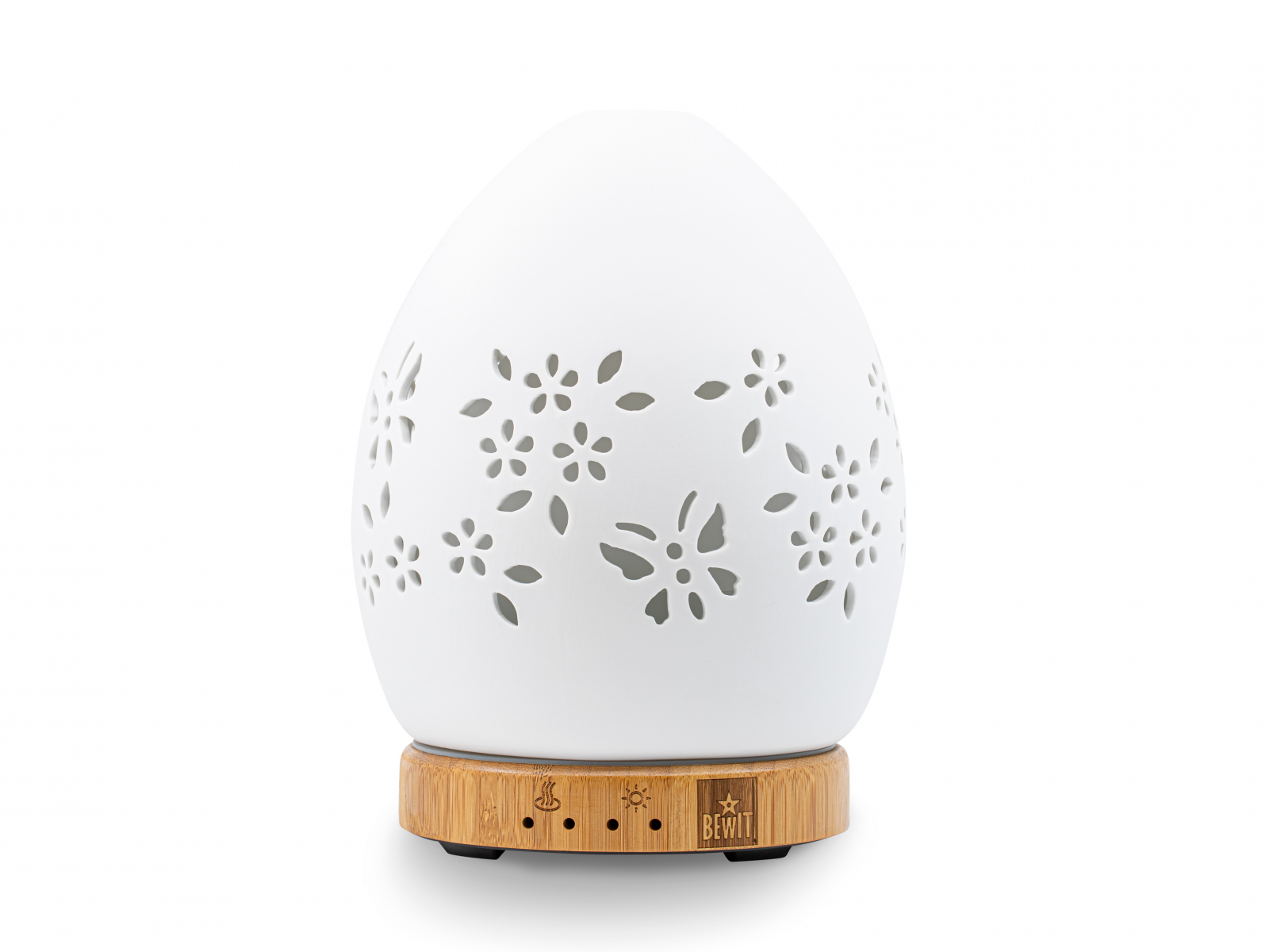 BEWIT Aroma diffuser EGG butterflies, bamboo - Ultrasonic diffuser