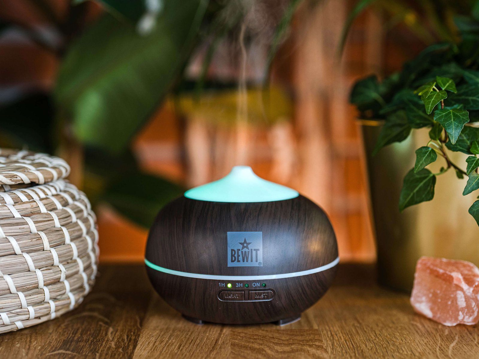 BEWIT Aroma diffuser SMELL LINE 150, dark wood - Ultrasonic diffuser - 4