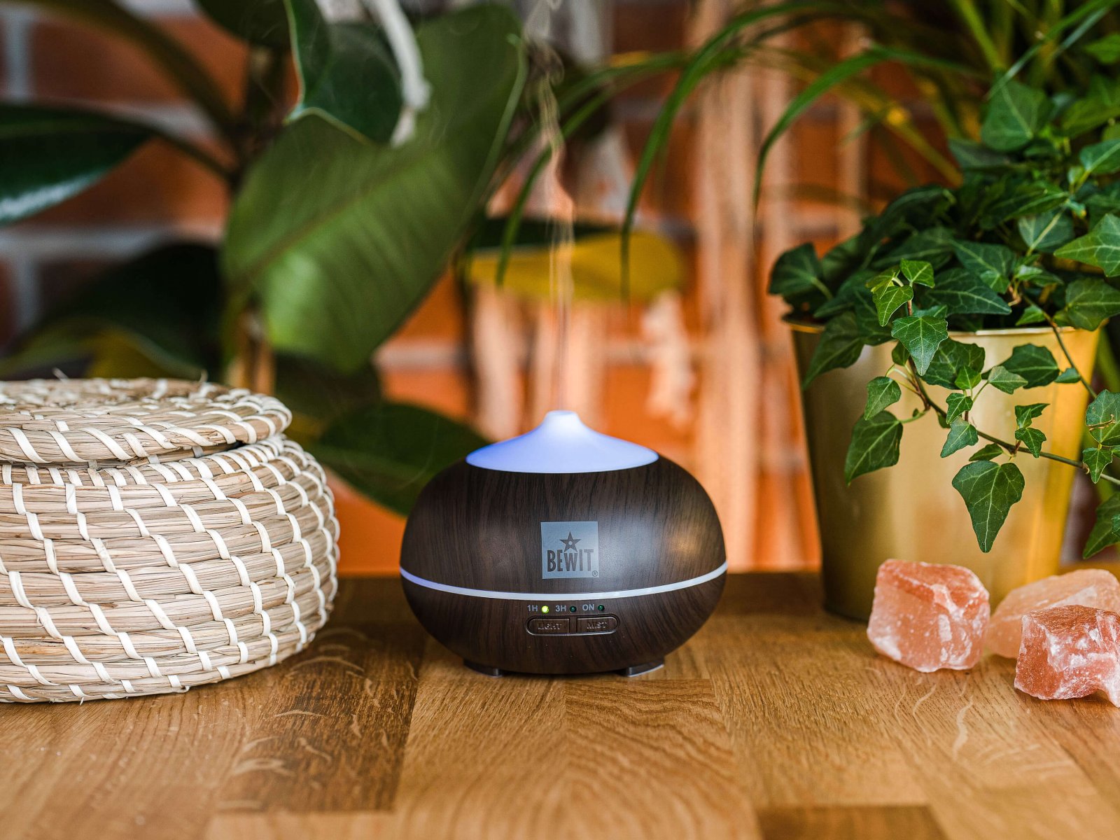 BEWIT Aroma diffuser SMELL LINE 150, dark wood - Ultrasonic diffuser - 5