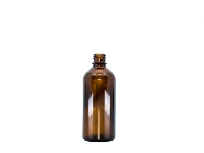BEWIT Sklenená fľaša hnedá lesklá, 100 ml